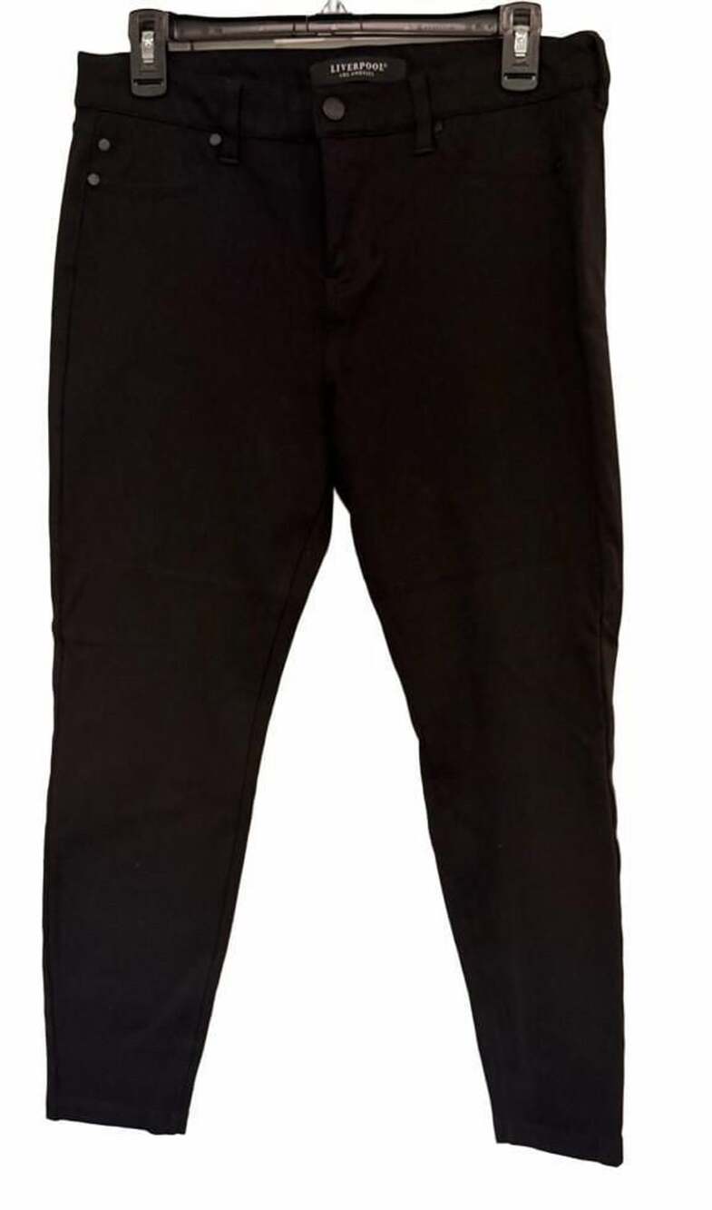 Liverpool Los Angeles Black Petite Skinny Pants Size 10/30